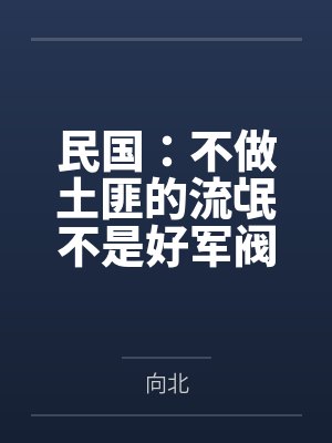 民国：不做土匪的流氓不是好军阀笔趣阁无弹窗